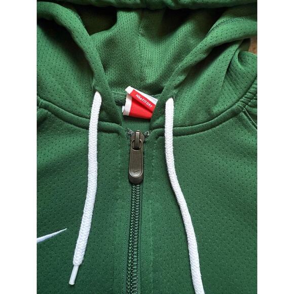 Nike Team Fit Dry Long Sleeve Full Zip Performance Hoodie Jacket Green Women's L - Picture 6 of 11